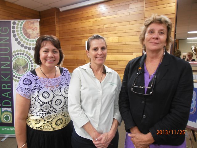 Karen Maber, Sharon Hodgetts & Julie Janson at Darkinjung LALC, Wyong 2013